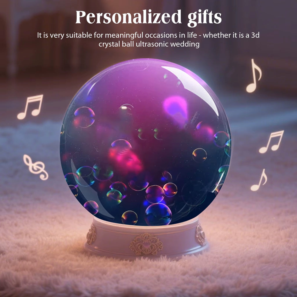 2.7 Inch Memory Orb Ball Upload Videos & Photos Digital Display Memory Sphere Crystal Ball DIY Art Glass Ball Lamp Birthday Gift